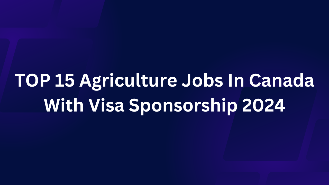 Agriculture Jobs In Canada